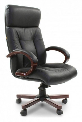 Кресло для руководителя Chairman 421 черный/орех темный, черный в Югорске - yugorsk.germes-mebel.ru | фото
