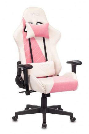 Кресло игровое Бюрократ VIKING X VIKING X PINK Fabric белый/розовый в Югорске - yugorsk.germes-mebel.ru | фото