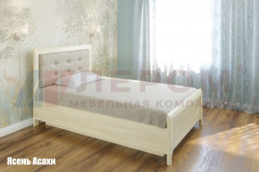 Кровать КР-1032 с мягким изголовьем в Югорске - yugorsk.germes-mebel.ru | фото