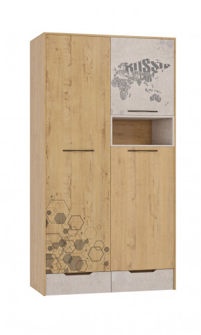 Шкаф для одежды 3 двери и 2 ящика Шк134.0 ДС Стэнфорд в Югорске - yugorsk.germes-mebel.ru | фото