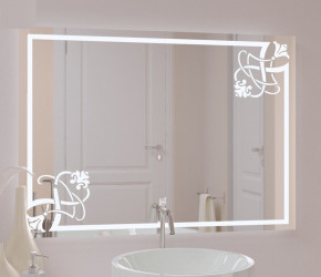 Зеркало в ванную Фаина с LED подсветкой в Югорске - yugorsk.germes-mebel.ru | фото